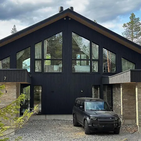 Вилла Black Villa, Aurora View Bath & Sauna, Private Design In Lapland *