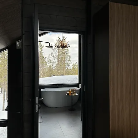 Villa Black Villa, Aurora View Bath & Sauna, Private Design In Lapland *
