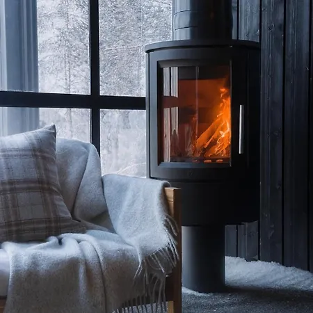 Villa Black Villa, Aurora View Bath & Sauna, Private Design In Lapland Kolari