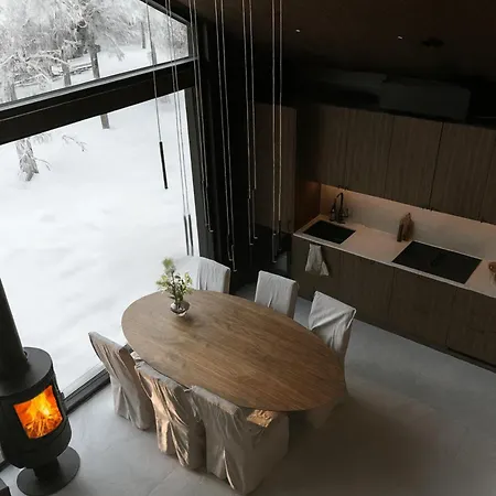 Вилла Black Villa, Aurora View Bath & Sauna, Private Design In Lapland *
