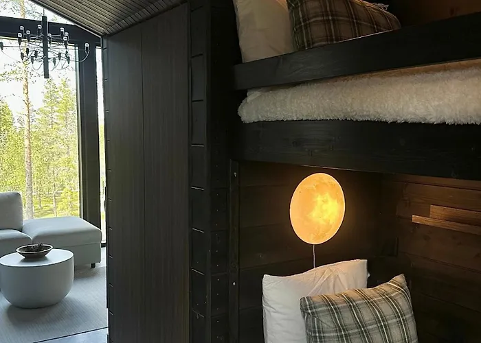 Black Villa, Aurora View Bath & Sauna, Private Design In Lapland فيلة *