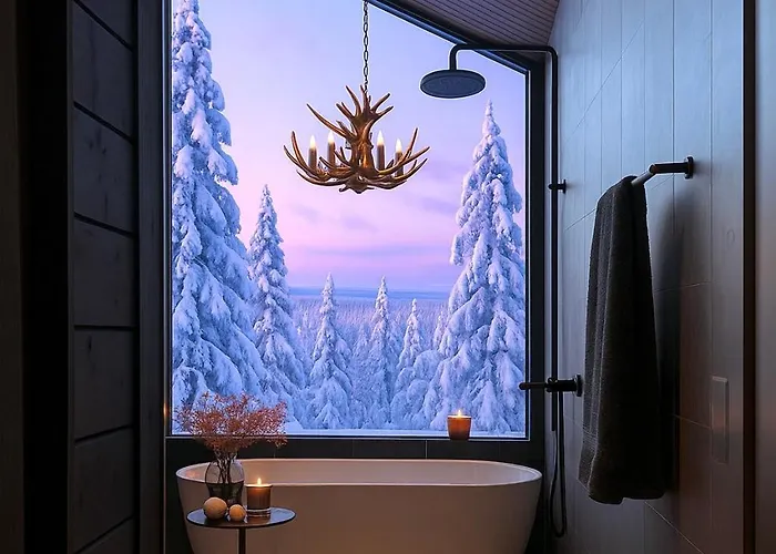 Black Villa, Aurora View Bath & Sauna, Private Design In Lapland فيلة