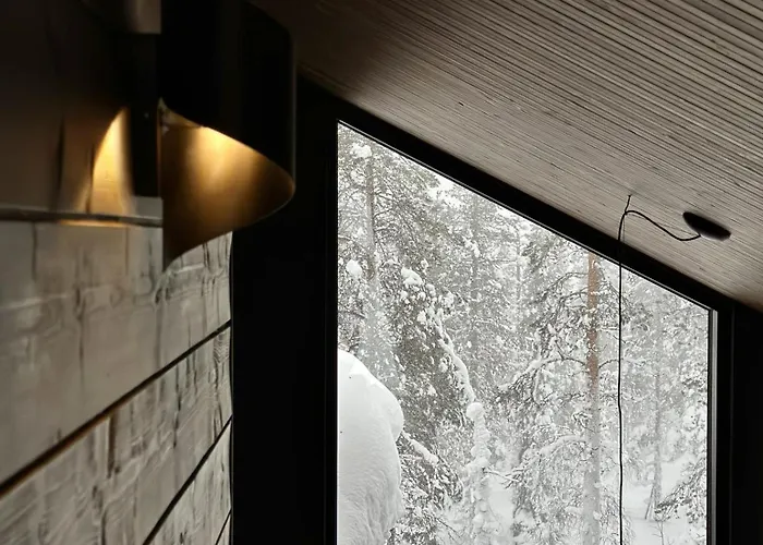 Villa Black Villa, Aurora View Bath&sauna, Private Design In Lapland Kolari
